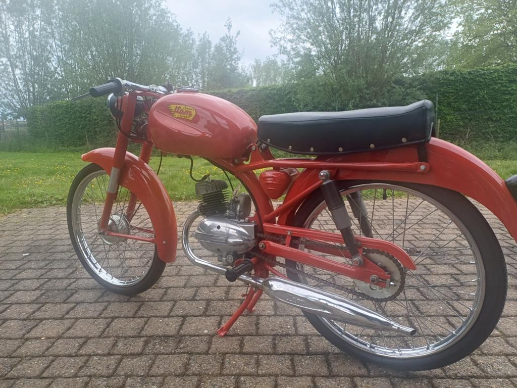 Mooie Italiaanse oldtimer: Itom Super Sport 50cc (ca. 1958), Ophalen