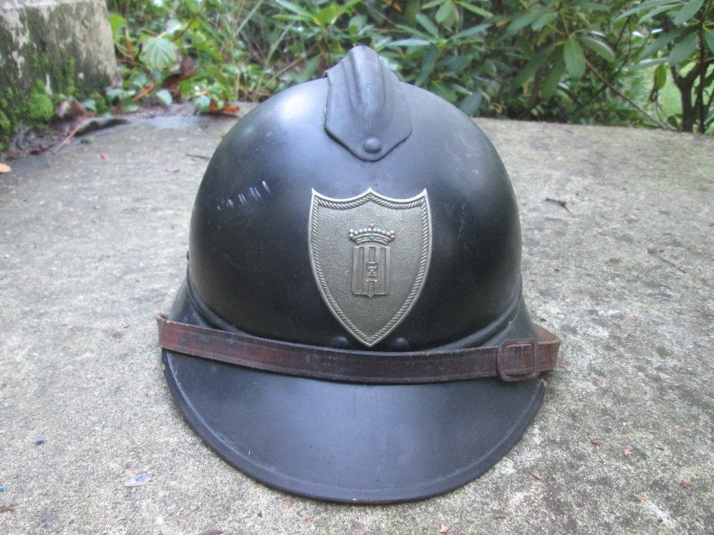 Belgische politie helm FONSON lichtgewicht officiers model., Verzamelen, Ophalen of Verzenden