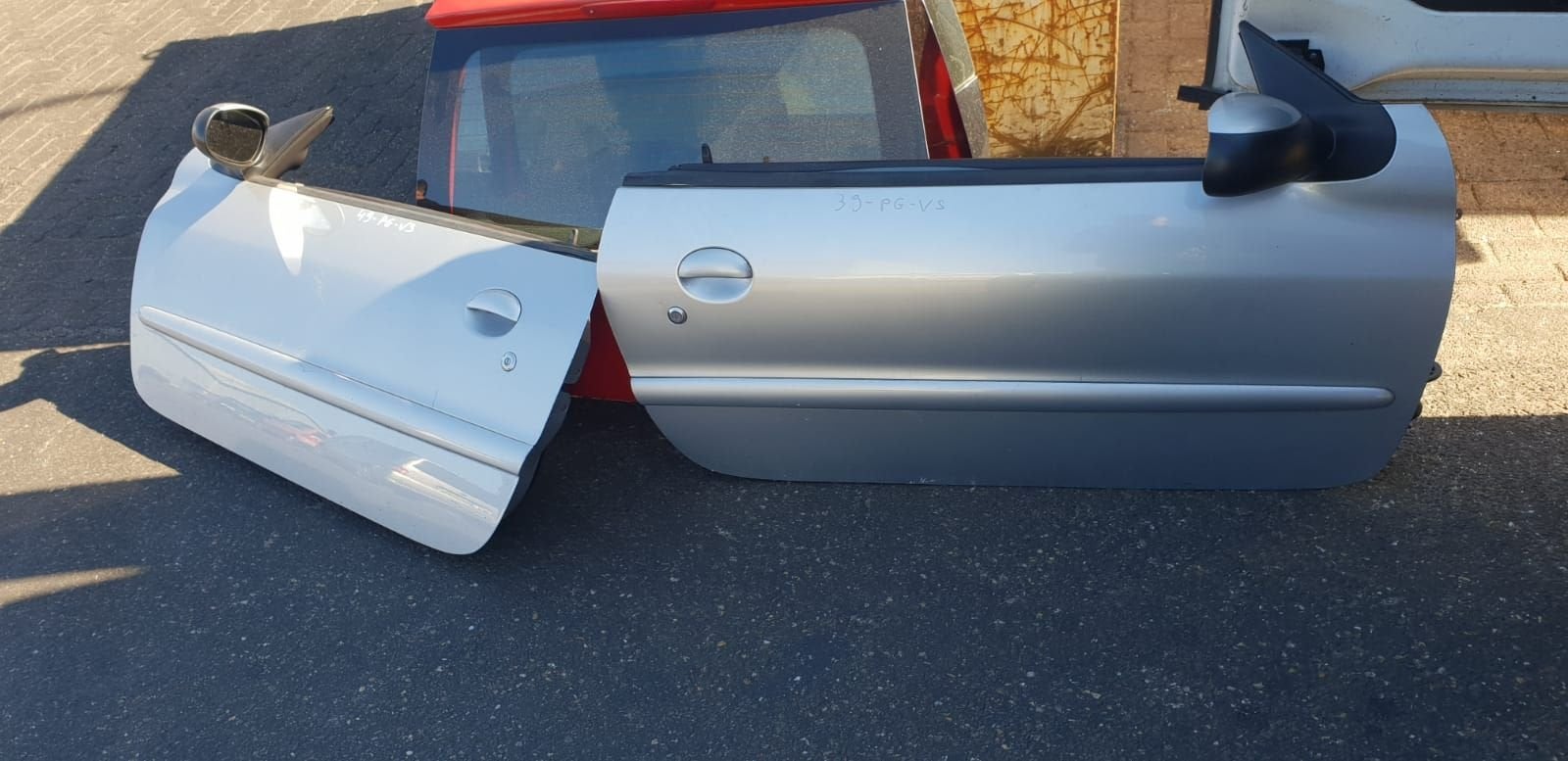 PEUGEOT 206 CABRIOLET PORTIEREN BJ 98 TOT 2008, -, Utilisé, Porte, -