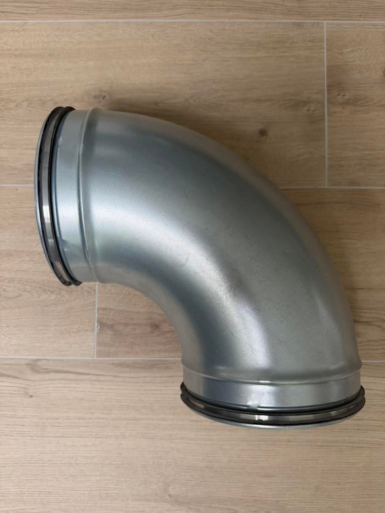 Galva ventilatie bocht 90 graden 180mm, Doe-het-zelf en Bouw, Ophalen, Overige materialen, Bochten, Nieuw