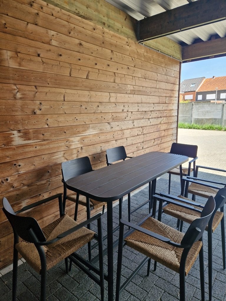 Buitenbarset - Bellagio Cino | Nieuwprijs €1.323 | Nu €650, Tuin en Terras, Ophalen, Eettafel, 6 zitplaatsen, Aluminium