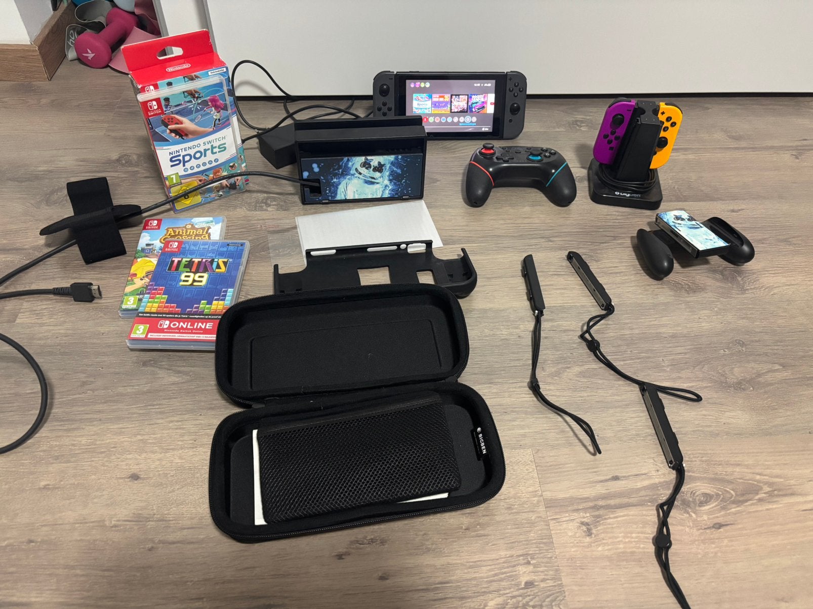 Nintendo switch 128gb met accessoires, Enlèvement, Comme neuf