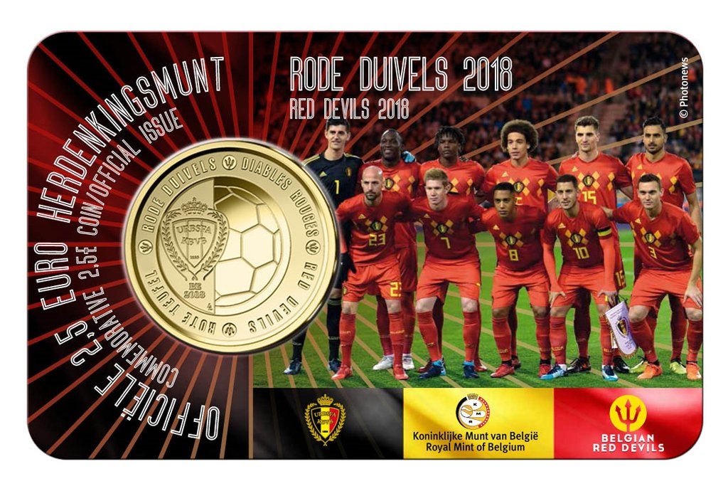 België - 2,5 euro coincard Rode Duivels 2018, Timbres & Monnaies, Enlèvement ou Envoi, Belgique, Autres valeurs, Série