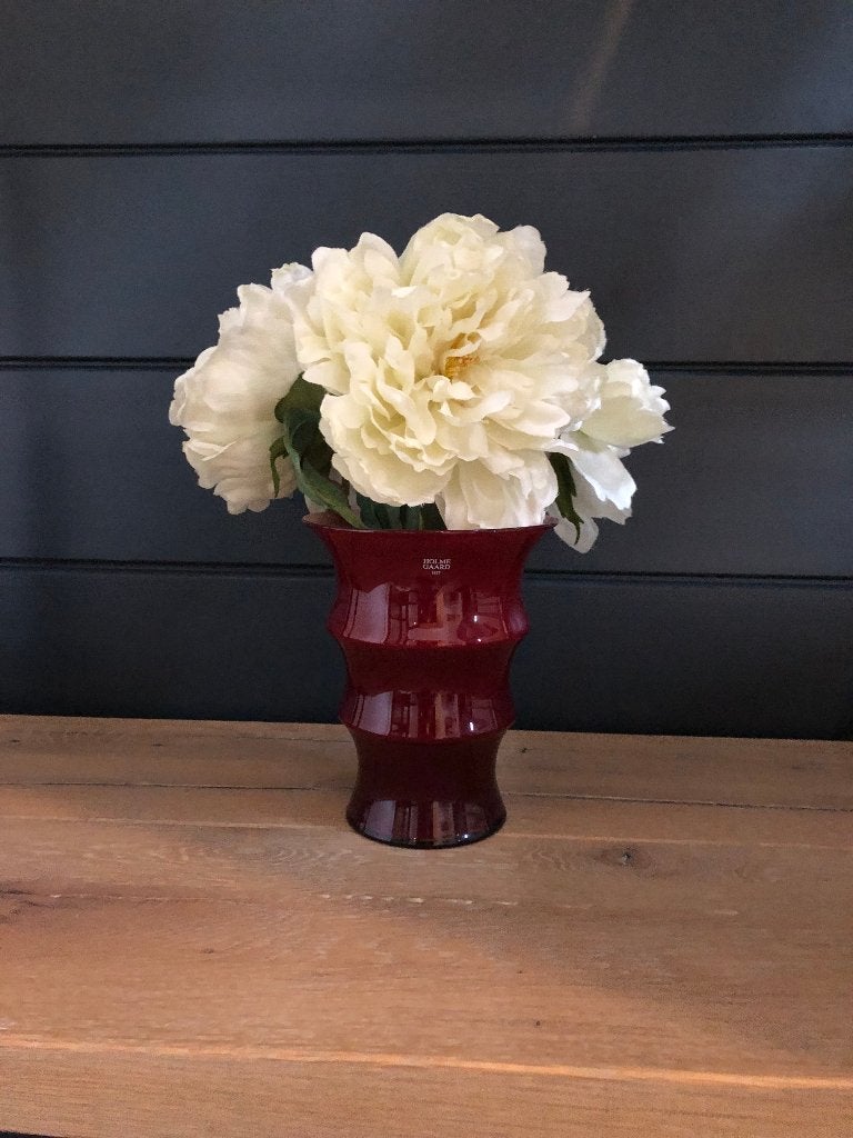 Vase "Karen Blixen", Holme Gaard, Ophalen of Verzenden, Rood, Glas