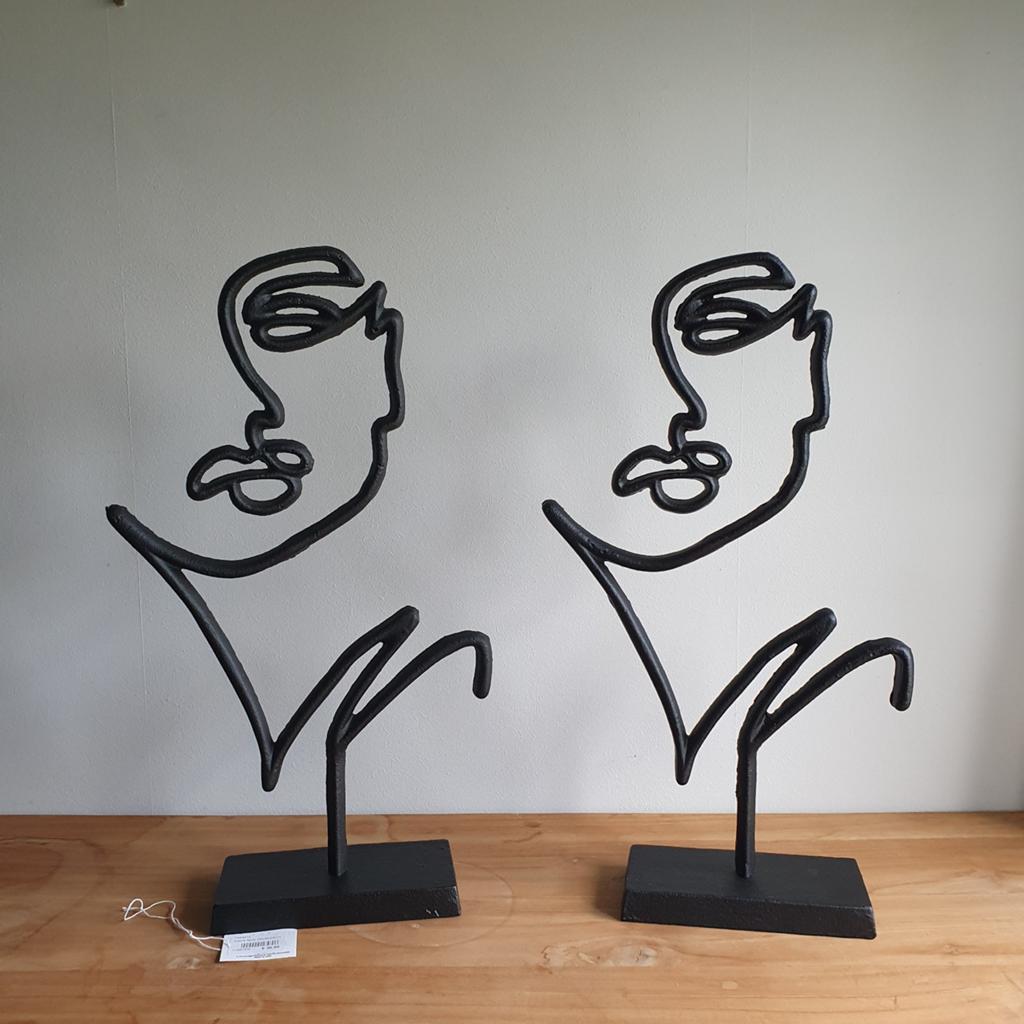 Moderne beelden ´Black face´, Antiek en Kunst, Ophalen
