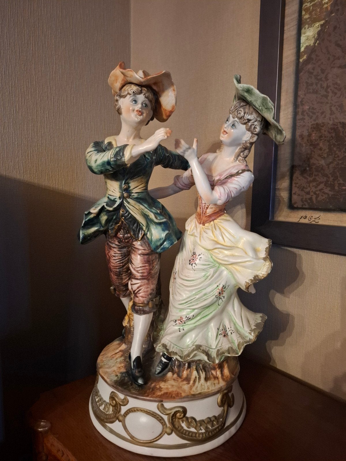 Vintage Capodimonte porseleinen beeld, Ophalen