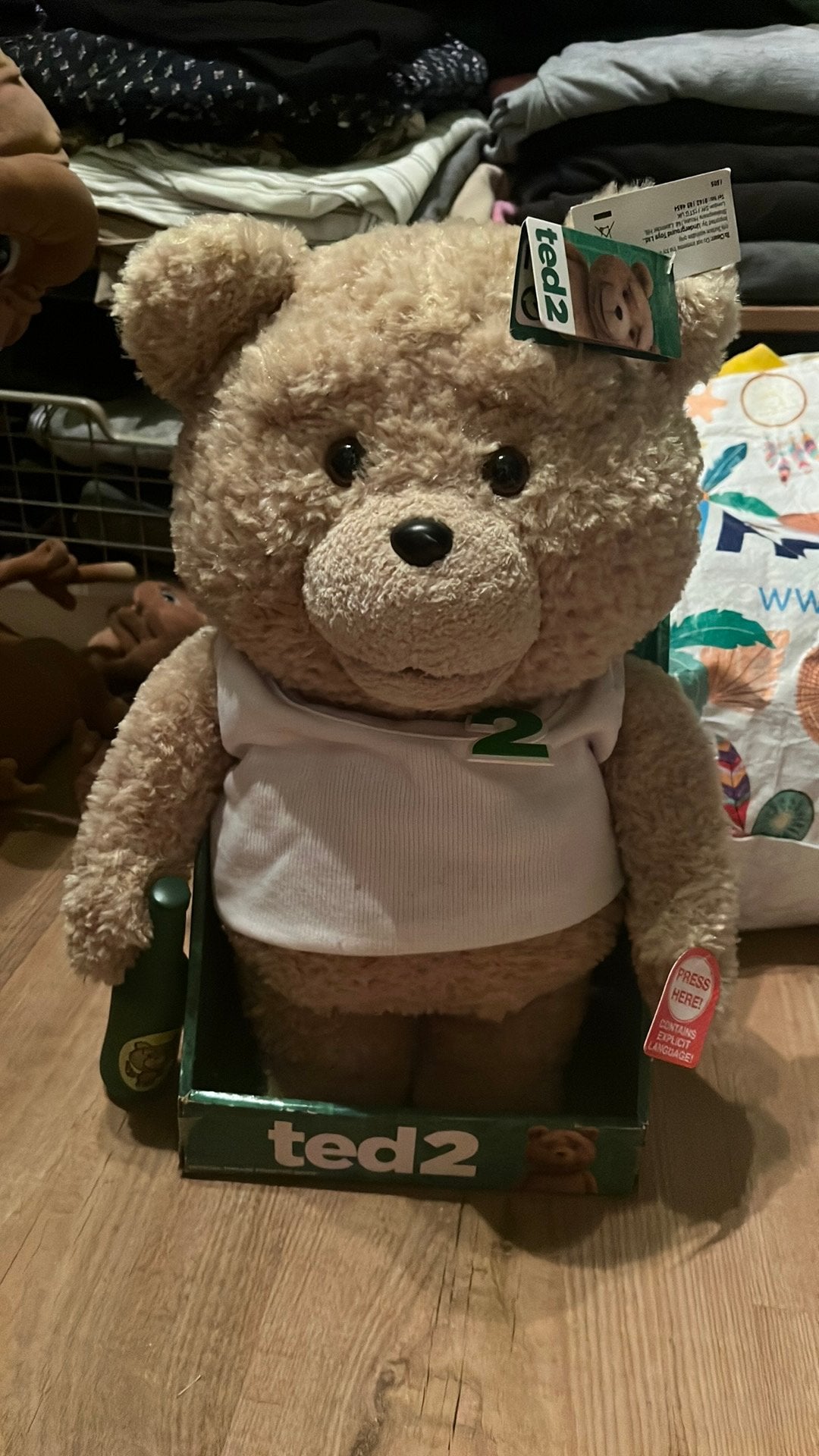 3 sprekende knuffelpoppen van Ted, Ophalen, Zo goed als nieuw, Film, Actiefiguur of Pop