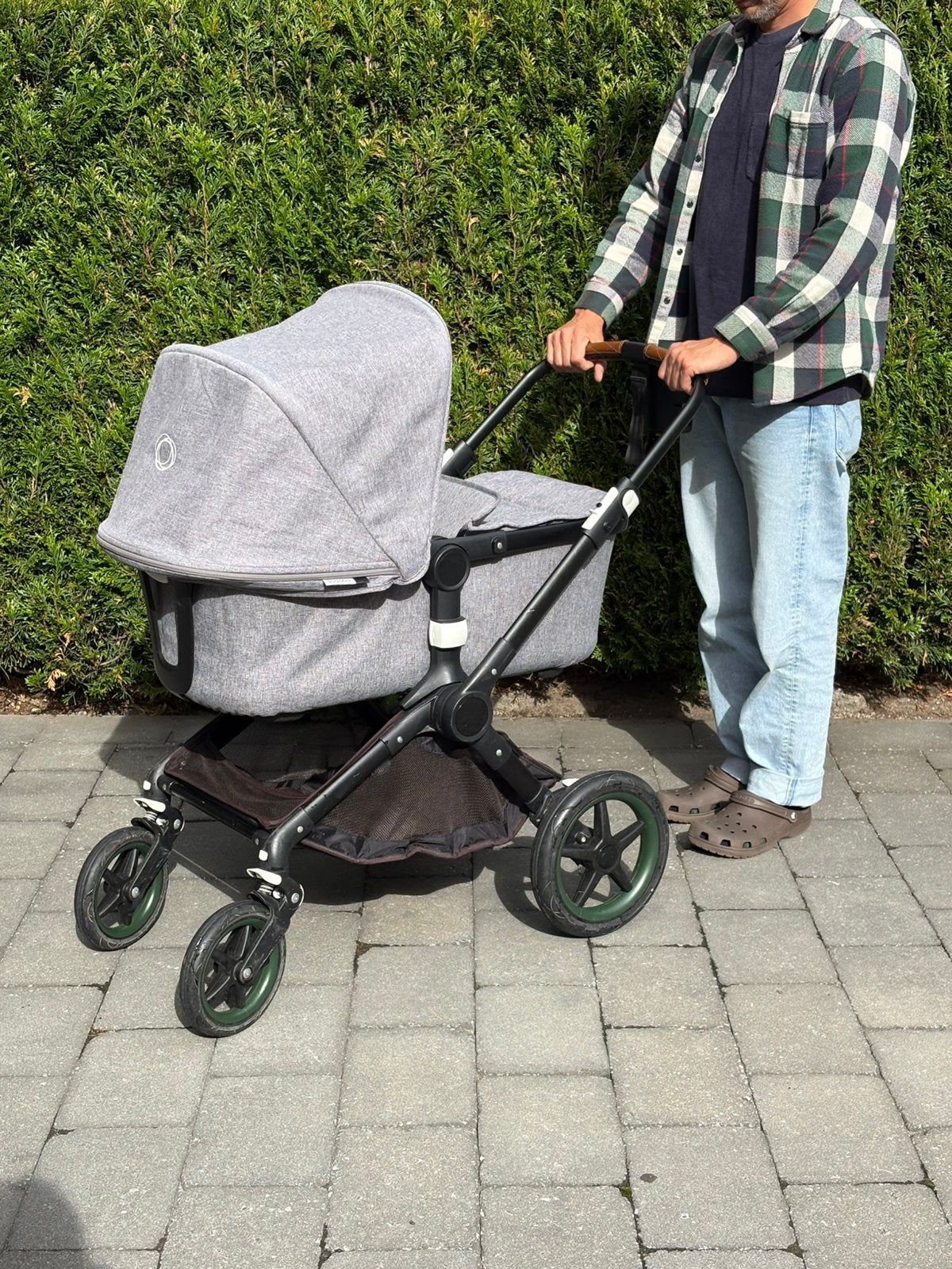 Bugaboo Fox in grijs met accessoires, Ophalen, Zo goed als nieuw, Kinderwagen, Bugaboo