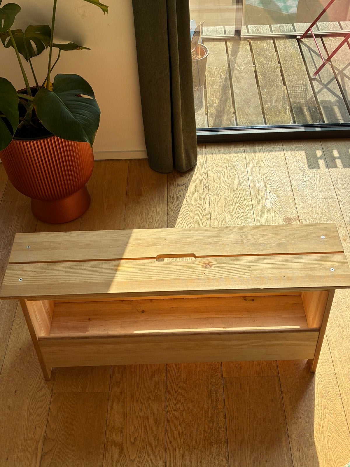 Houten bankje, Ophalen, Nieuw, Hout