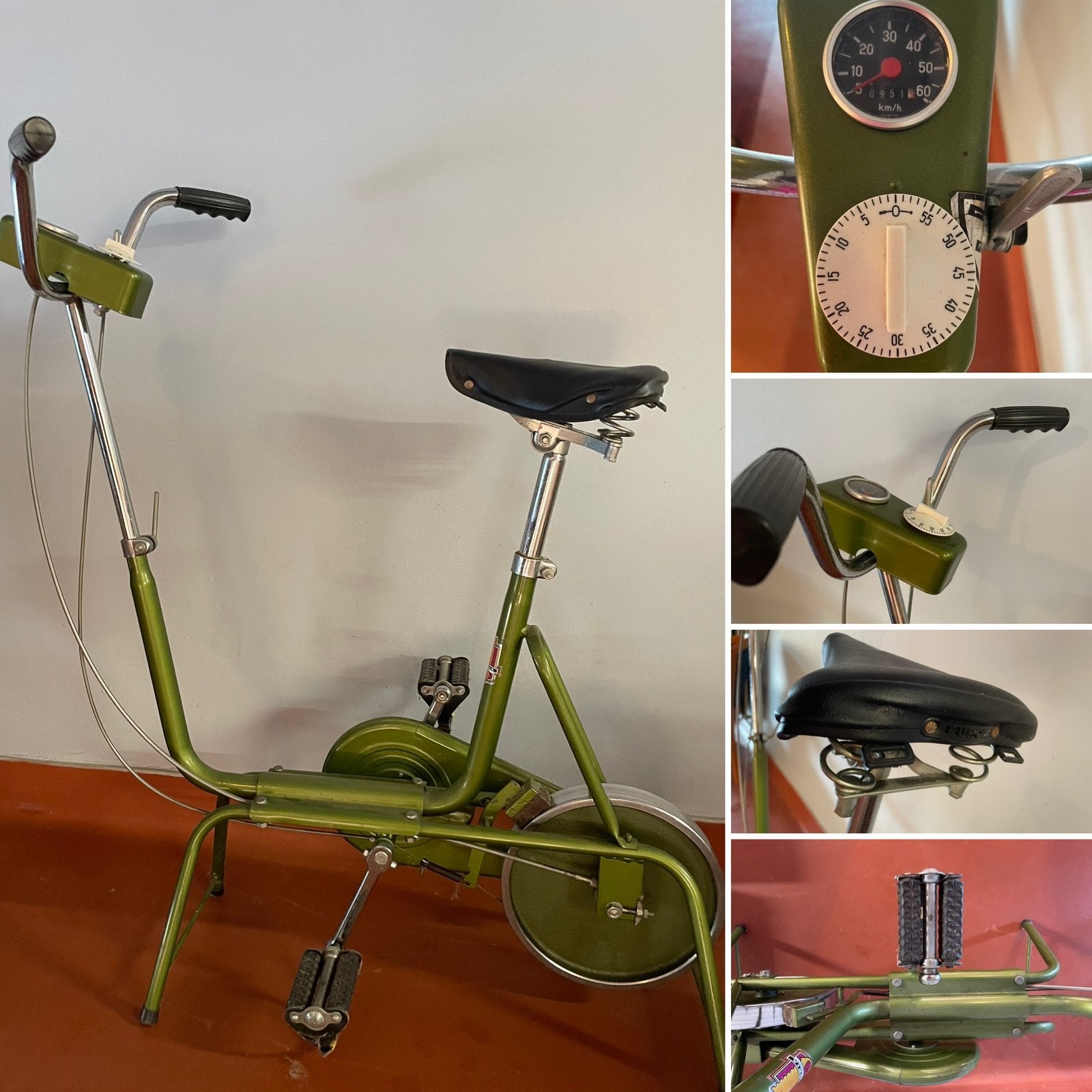 Vintage olijfgroene Superia Hometrainer–Dé Retro Eyecatcher!, Ophalen
