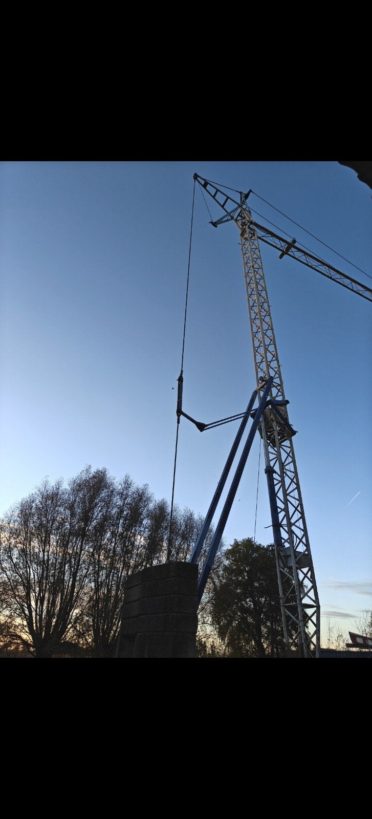 Bouwkraan zemag movilift, Ophalen
