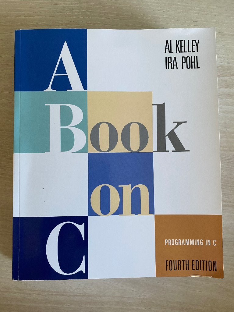 A Book on C, Livres, Informatique & Ordinateur, Langage de programmation ou Théorie, Comme neuf, Enlèvement, Al Kelly & Ira Pohl
