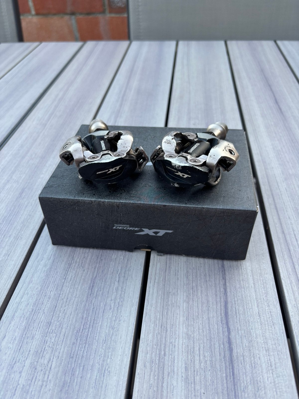 Pedales shimano xt, Vélos & Vélomoteurs, Vélos Pièces, Enlèvement, Utilisé, Pédalier ou Pédales, Aluminium