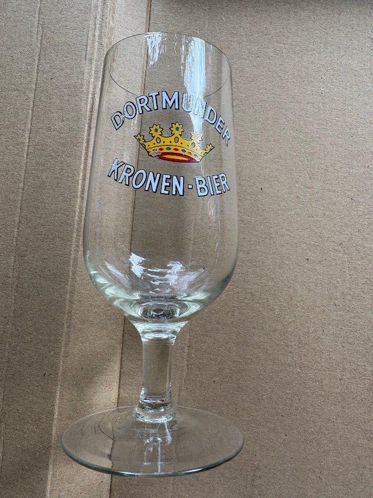 Kronen Dortmunder Bier, Collections, Marques de bière, Utilisé, Verre ou Verres, Autres marques, Enlèvement ou Envoi