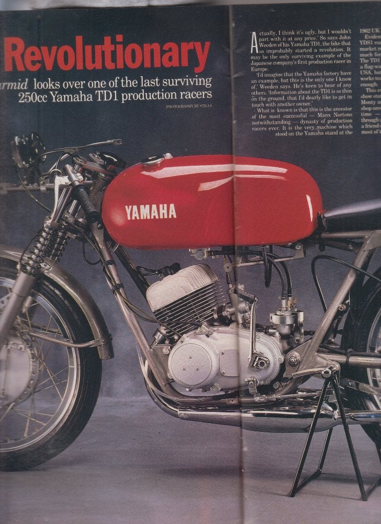 Moto Yamaha 250 TD1 collection compétition, Envoi, Utilisé