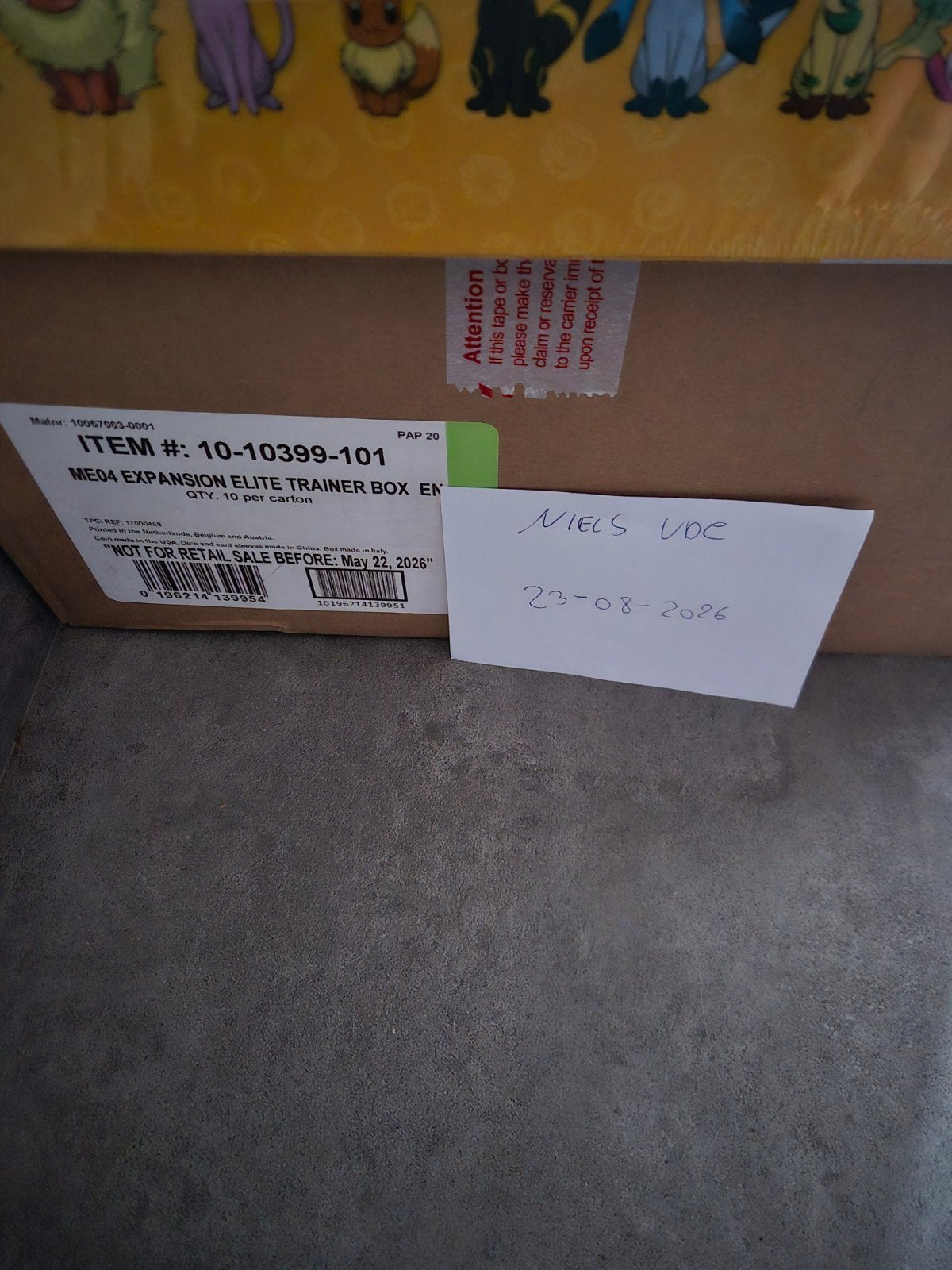 pokemon chaos rising etb case, Ophalen of Verzenden