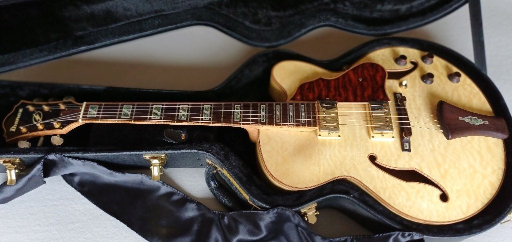 Guitare jazz Ibanez Custom Artcore AF-125 état neuf, Enlèvement ou Envoi, Comme neuf, Hollow body, Ibanez