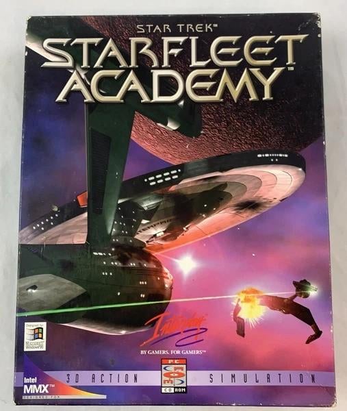 Jeu de simulation Big Box pour PC Star Trek Starfleet Academ, 1 joueur, À partir de 12 ans, Comme neuf, Simulation