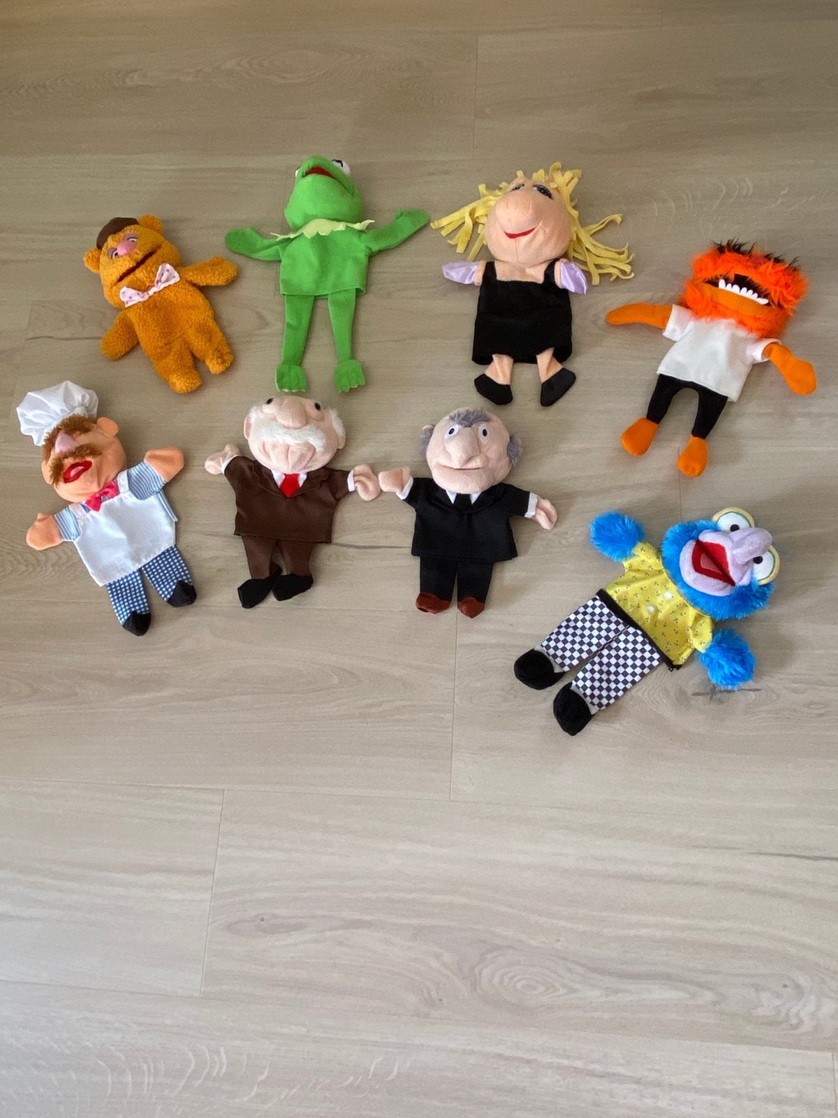 Lot de 8 marionnettes en peluche des Muppetts, Disney, Comme neuf, Moyen (20 à 80 cm), Multicolore