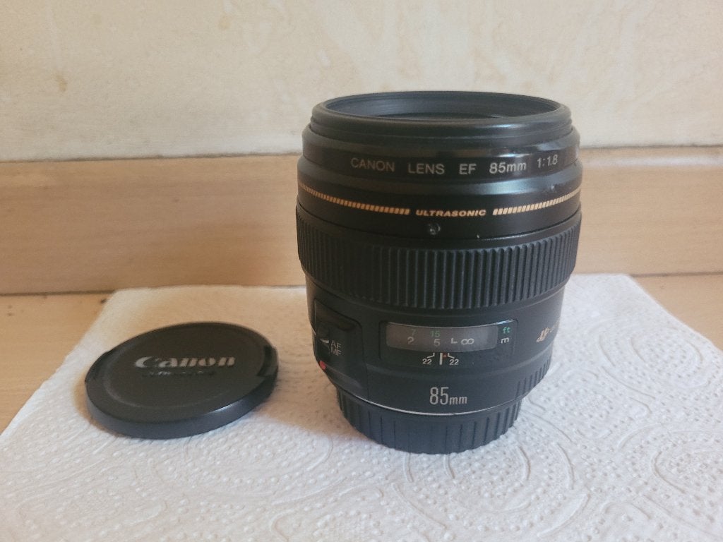 Objectif Canon EF 85mm f/1.8 USM, 85 mm, Autofocus, Téléobjectif, Utilisé
