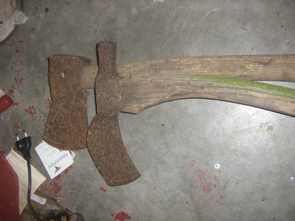 bijlen, Doe-het-zelf en Bouw, Gereedschap | Handgereedschap, Ophalen of Verzenden, Gebruikt