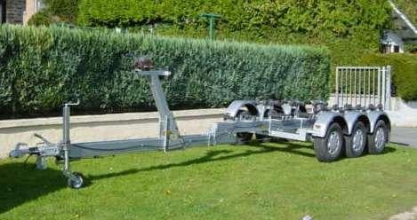 Cherche remorque bateau 3500KG, Ophalen, Gebruikt, Sloepentrailer, 9 meter of meer