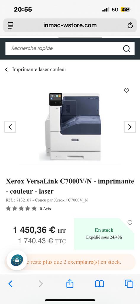 Xerox c7000-printer, Computers en Software, Printers, Ophalen, Kleur printen, Gebruikt, Printer