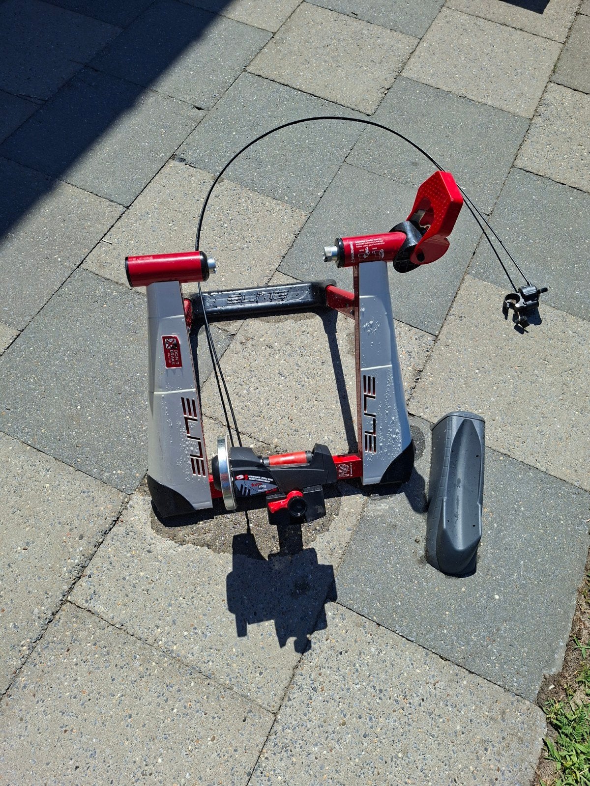 Fiets rollen met weerstand, Ophalen