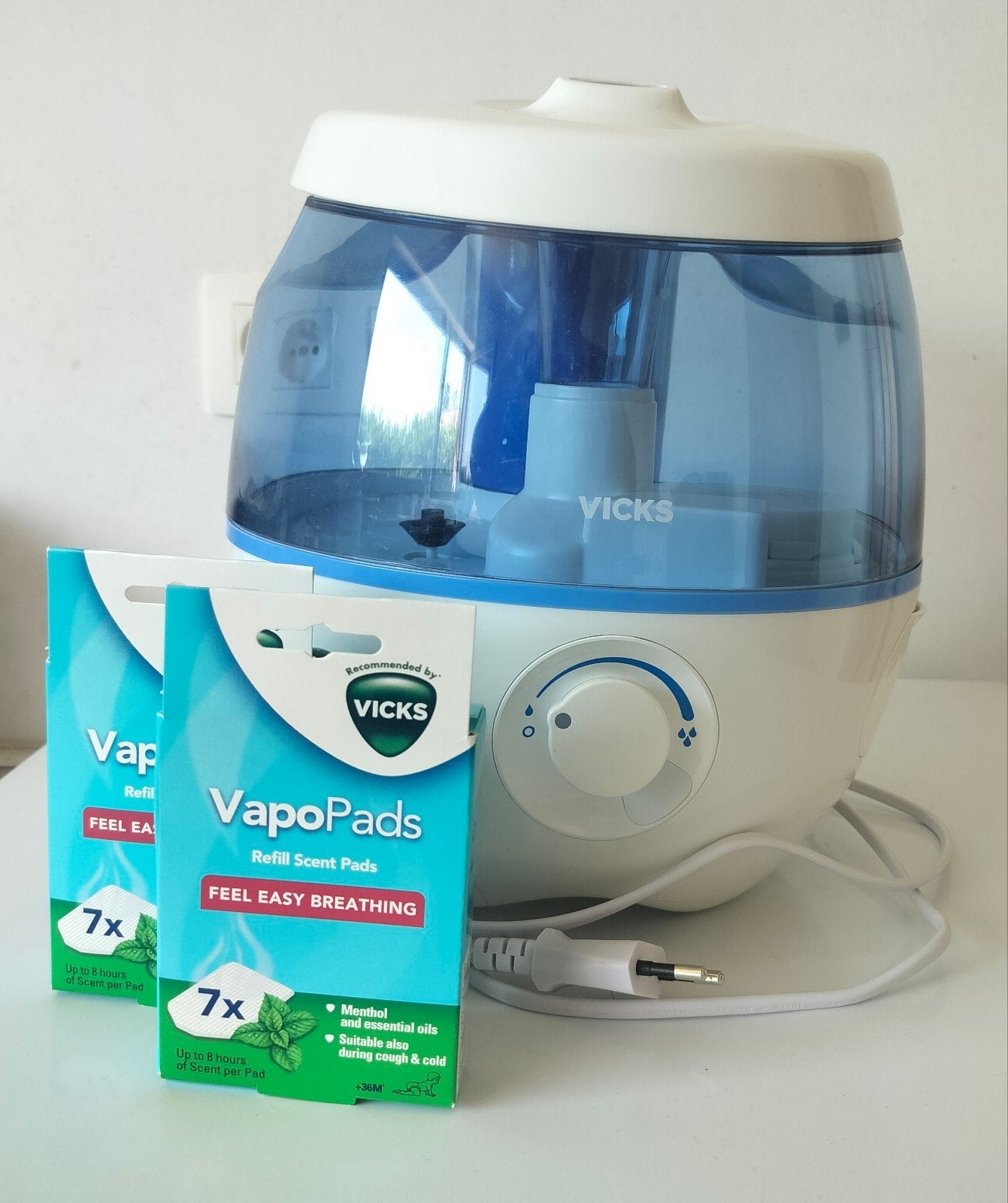 Vicks luchtbevochtiger Sweet dreams + 2 doosjes pads., Electroménager, Enlèvement, Humidificateur