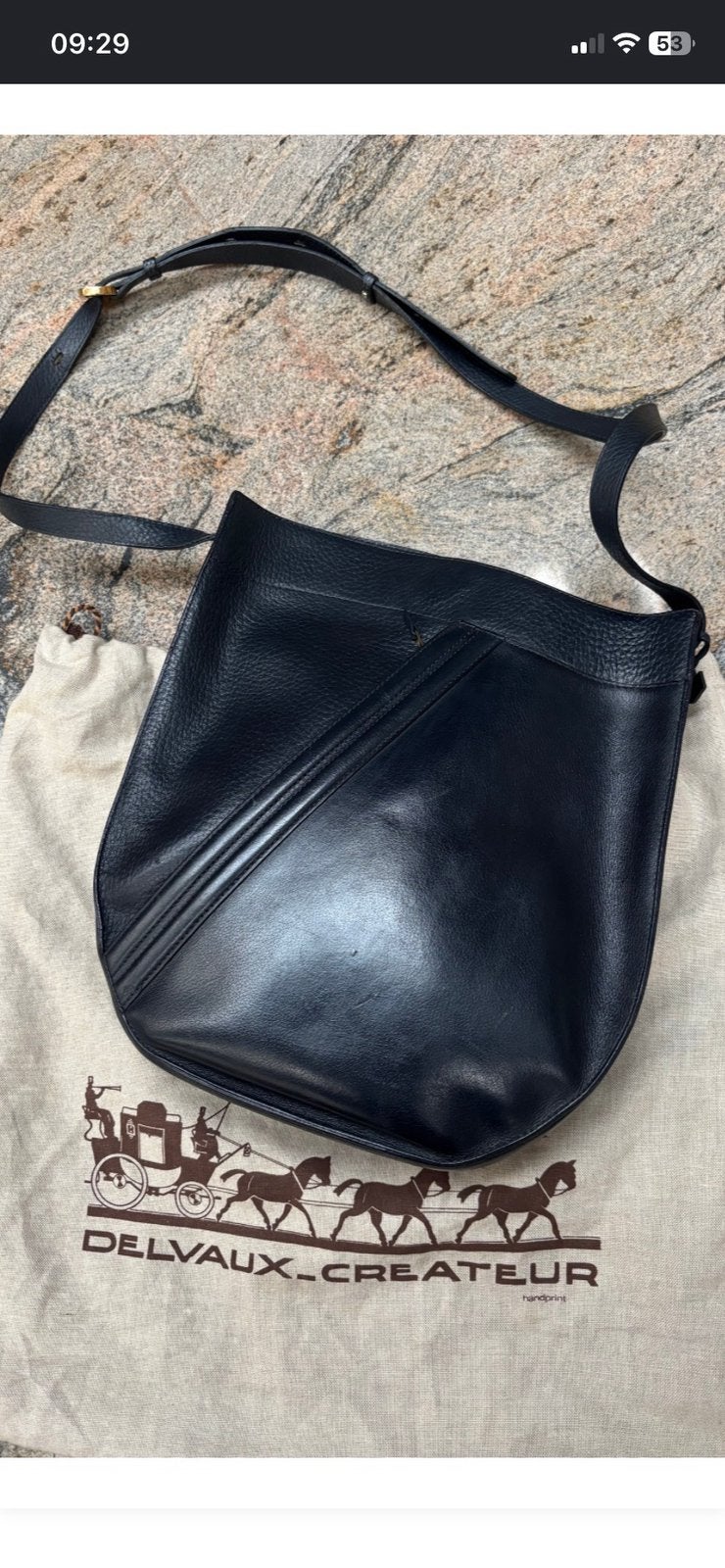 Sac Delvaux noir, Enlèvement ou Envoi, Comme neuf, Noir