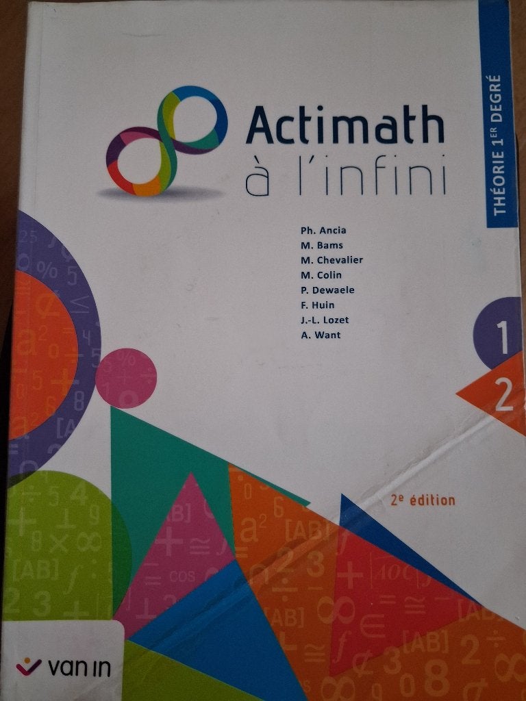 ACTIMATH A L'INFINI, Enlèvement, Comme neuf, Secondaire, Van in