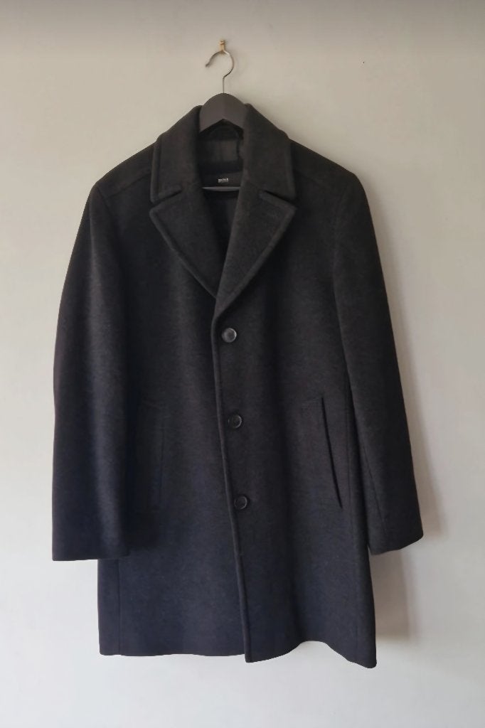 Manteau Hugo Boss, Gris, Comme neuf, Enlèvement, Hugo Boss