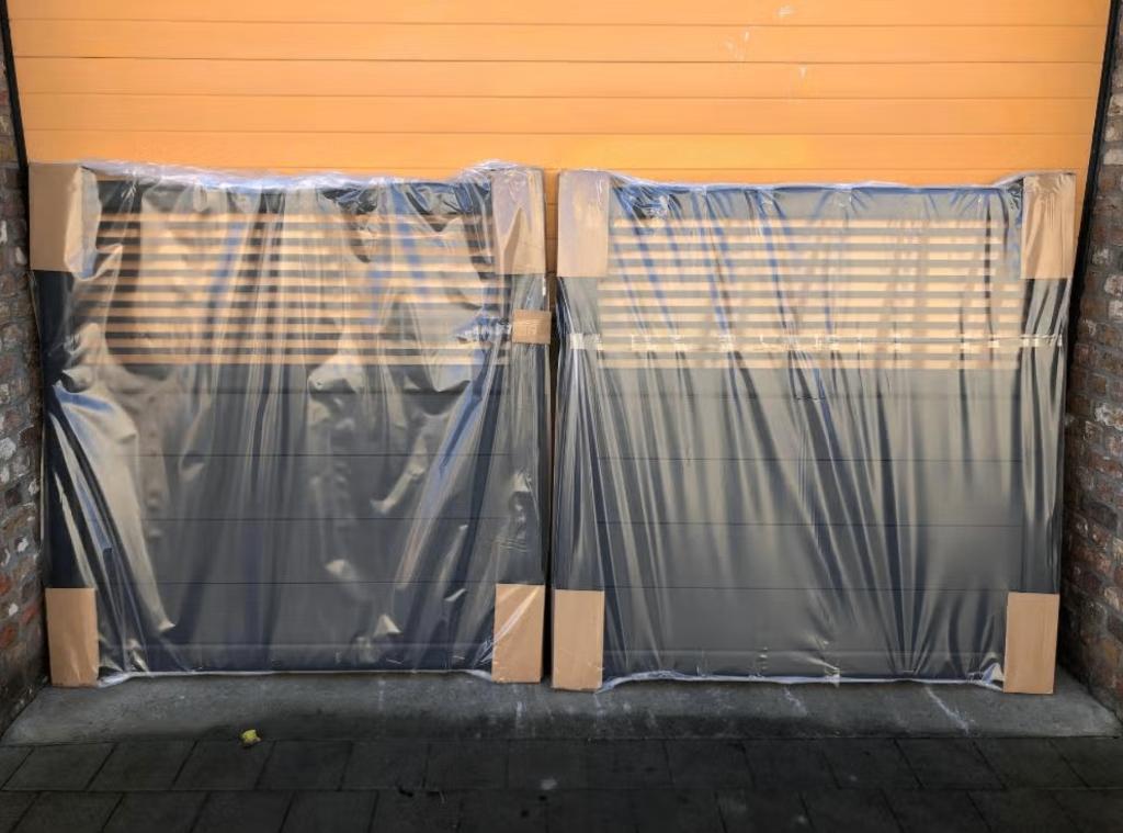 COMBIEPAKKET draaipoort aluminium SEBASTIEN met Somfy motor, Tuin en Terras, Tuinpoorten, Ophalen, Gebruikt, Aluminium, Draaipoort