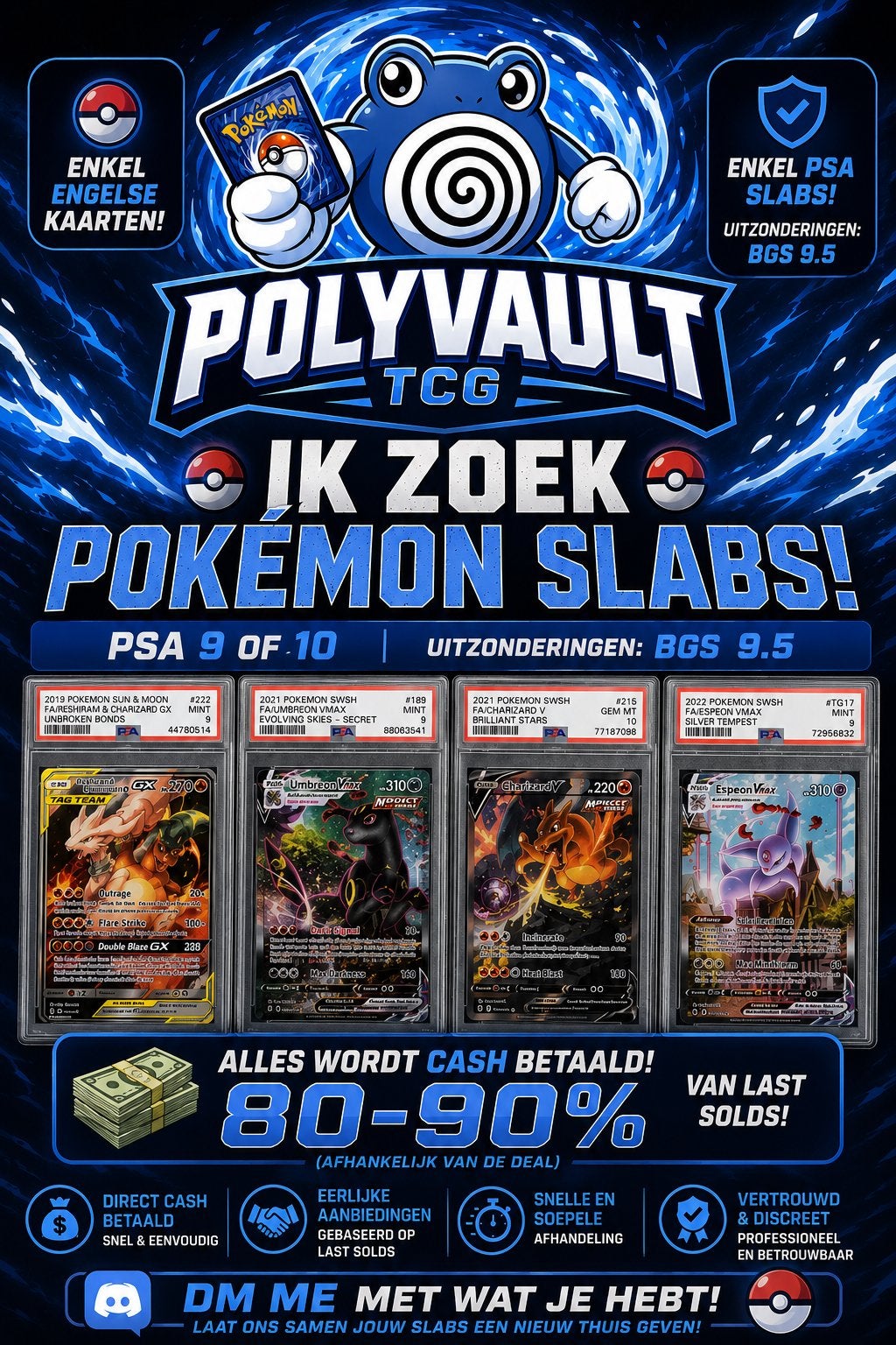 Pokemon slabs gezocht!!!!, Tickets en Kaartjes