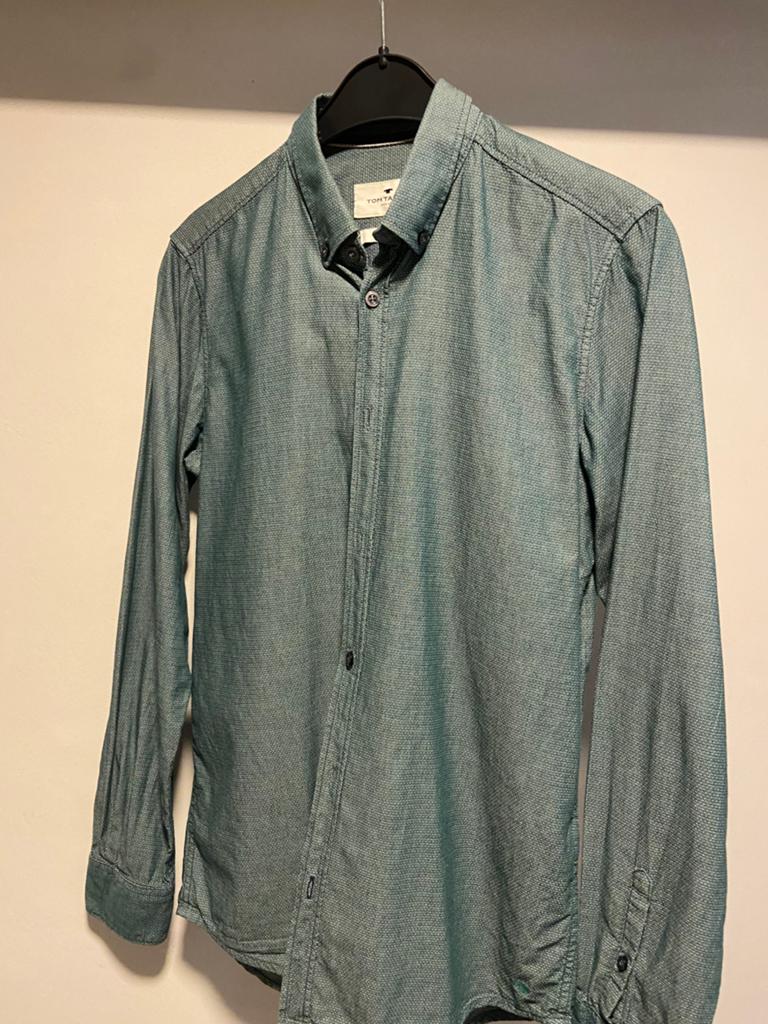 Hemd slim fit, Kleding | Heren, Overhemden, Ophalen, Zo goed als nieuw, Groen