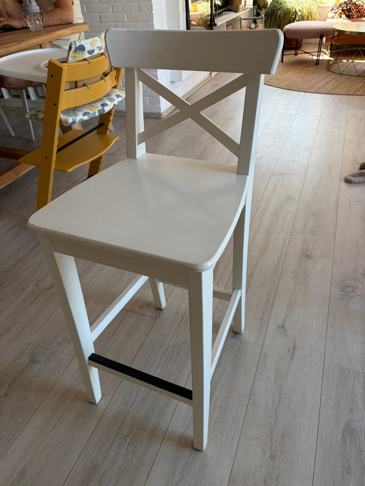 3 barkrukken, Comme neuf, Enlèvement, Bois, 60 à 90 cm