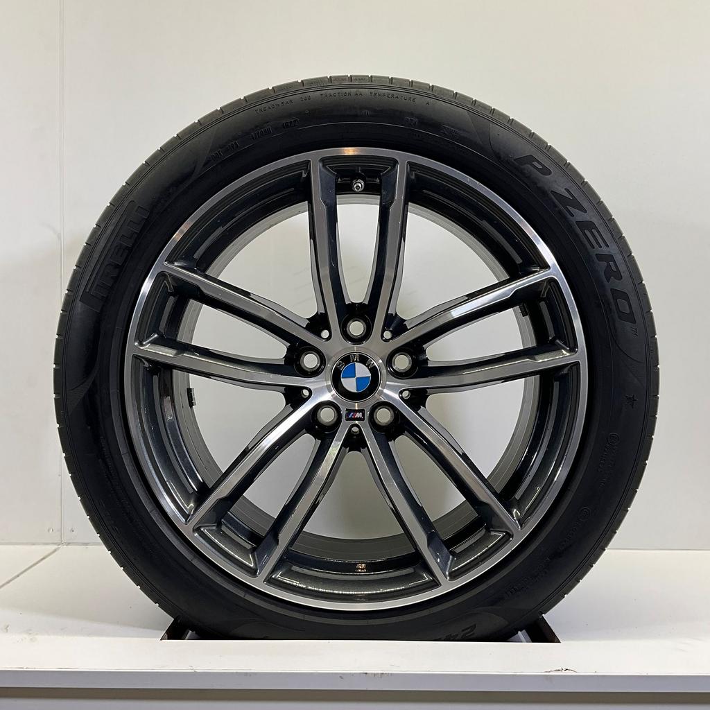 BMW 5 SERIE G30 G31 SET VELGEN + ZOMERBANDEN 18 INCH ORIG. 6, Auto-onderdelen, 18 inch, -, -, Banden en Velgen