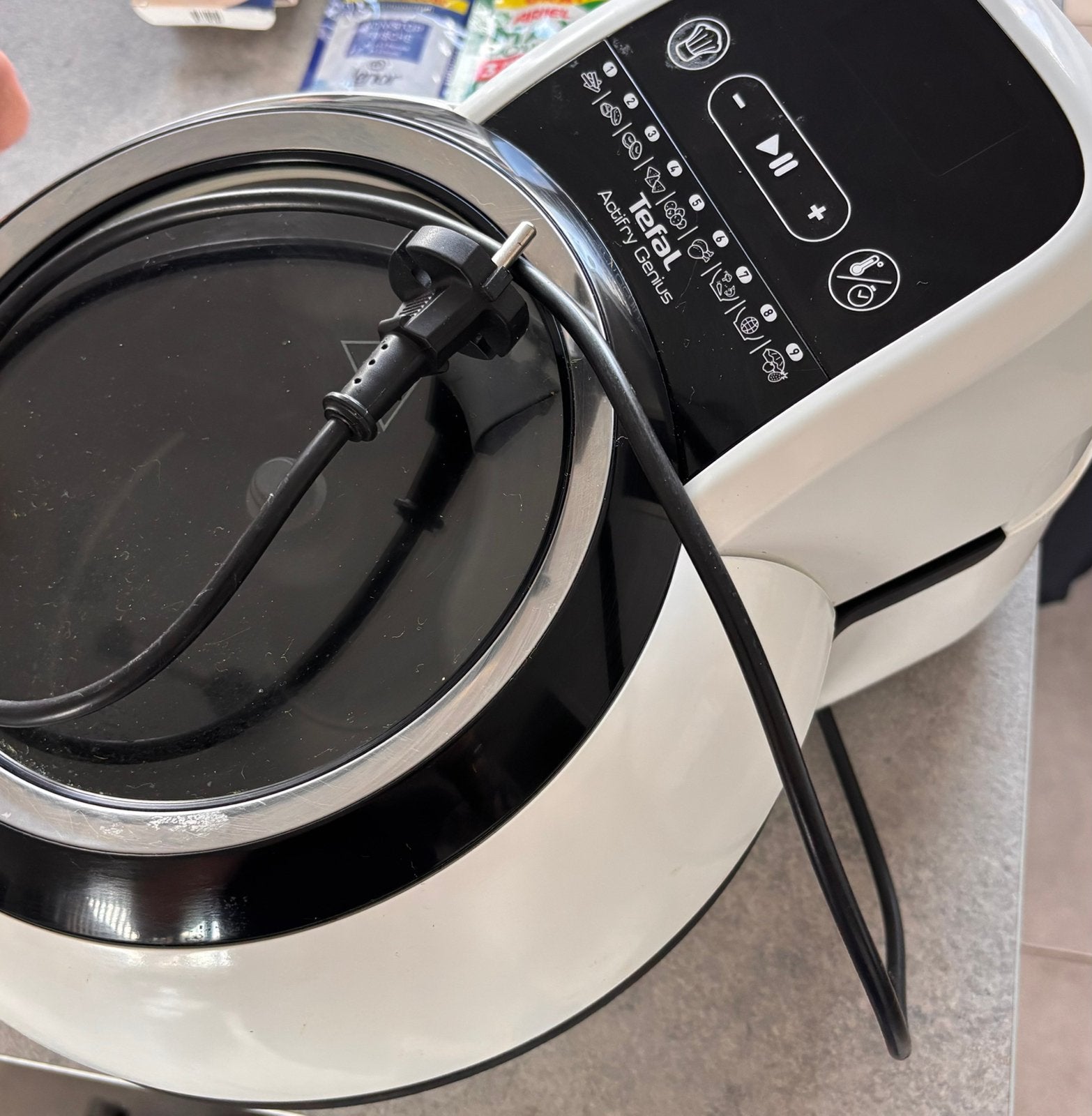 Tefal airfreyer, Ophalen