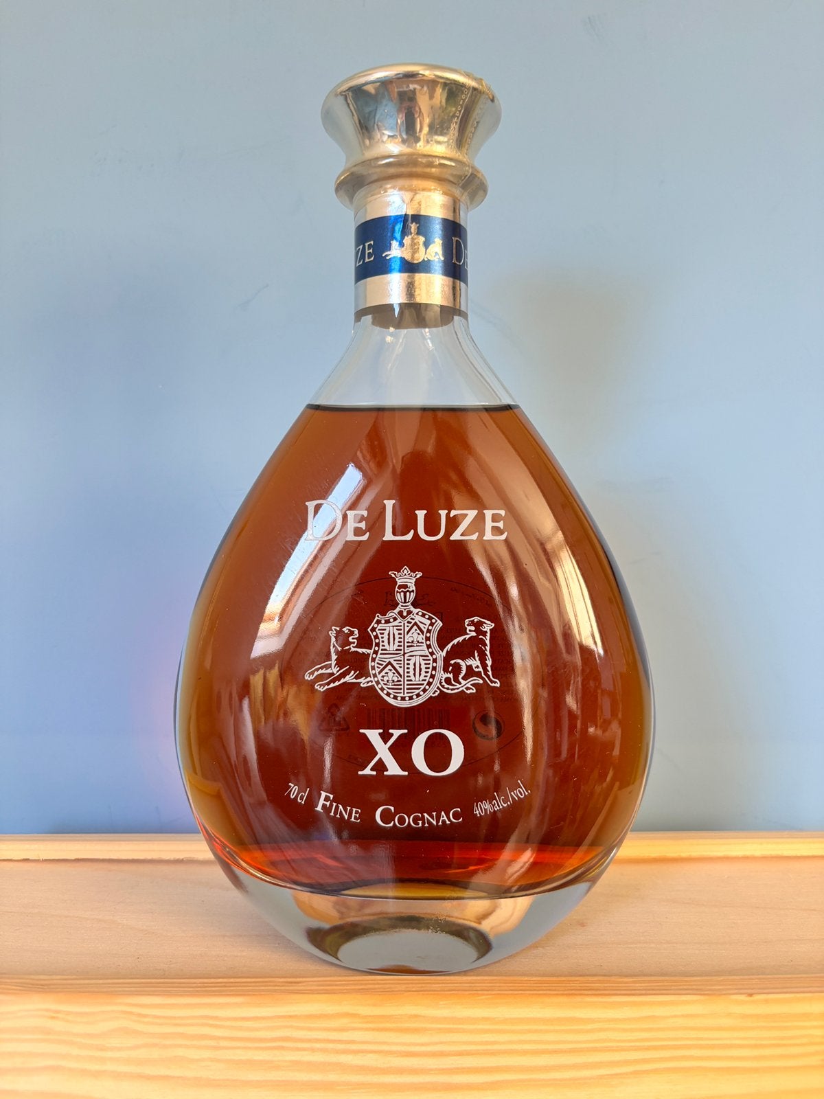 De Luze XO Fine Champagne Cognac ancienne mise en bouteille, Collections, Enlèvement ou Envoi, Pleine, Comme neuf, Autres types