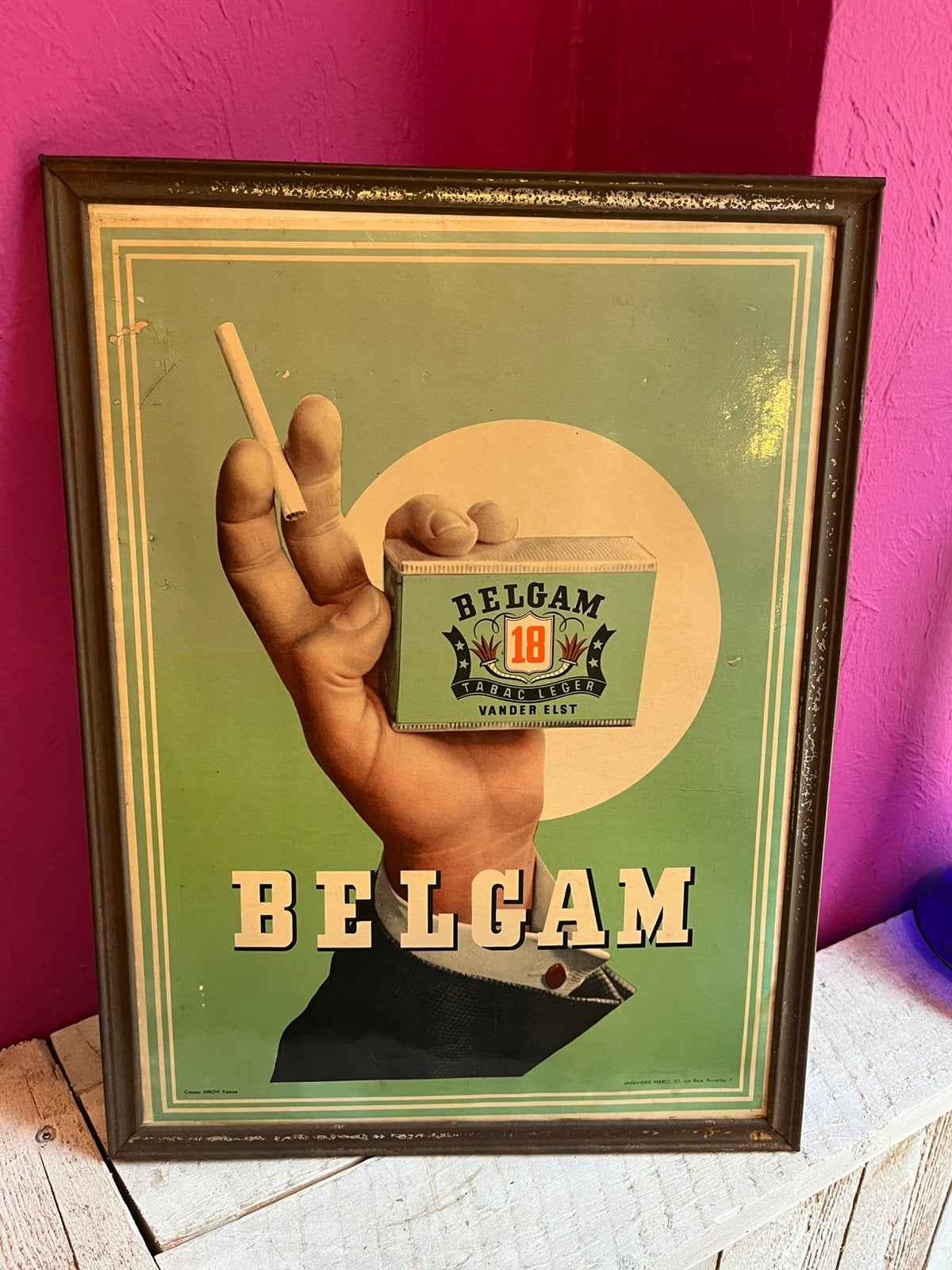 Glacoide België, Ophalen of Verzenden, Gebruikt, Reclamebord