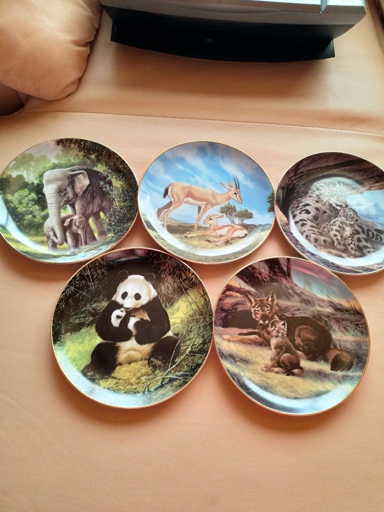 5 sierborden met afbeelding wilde dieren, Ophalen of Verzenden