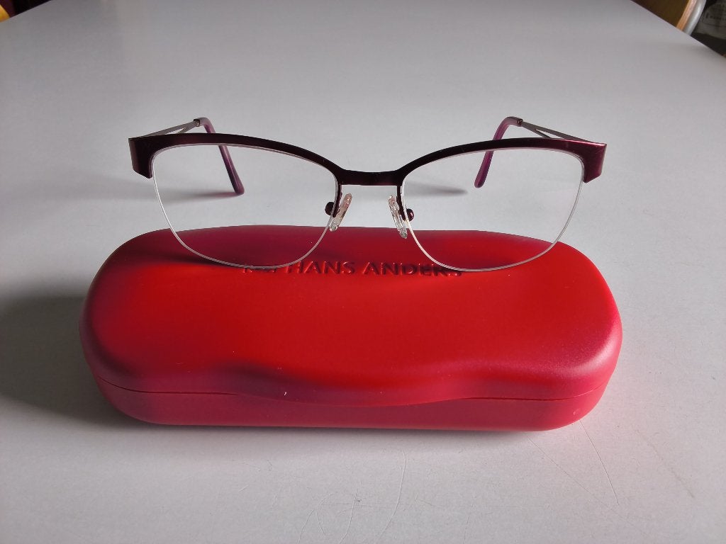 Optische bril voor dames titaniumrood HANDERS /NEUF, Overige merken, Nieuw, Ophalen of Verzenden, Rood