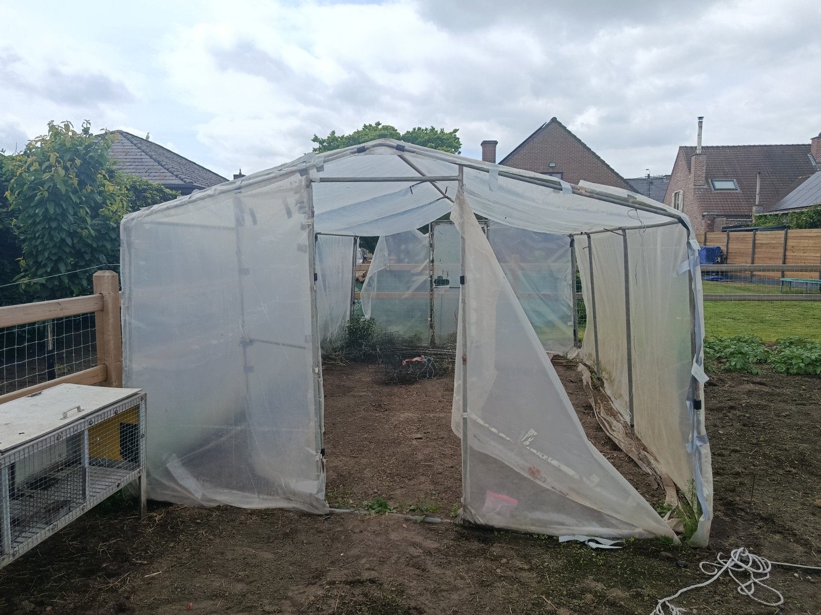 serre constructie, Jardin & Terrasse, Serres, Enlèvement, Plastique