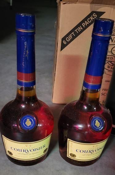 2 x Courvoisier Cognac VS 750ML, Collections, Enlèvement, Neuf, Autres types