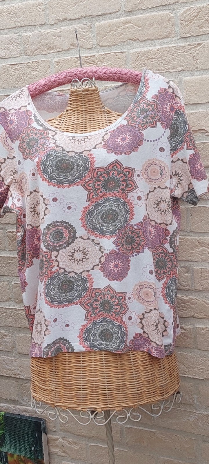 bloesje maat l damart, Kleding | Dames, Blouses en Tunieken, Meerkleurig, Maat 42/44 (L), Ophalen of Verzenden, Zo goed als nieuw