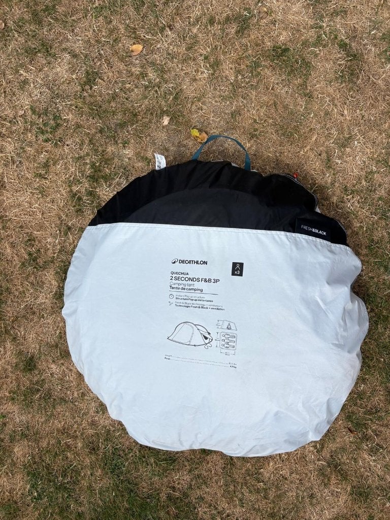 Quechua 2 seconds F&B 3P, Ophalen of Verzenden, Zo goed als nieuw, Tot en met 3