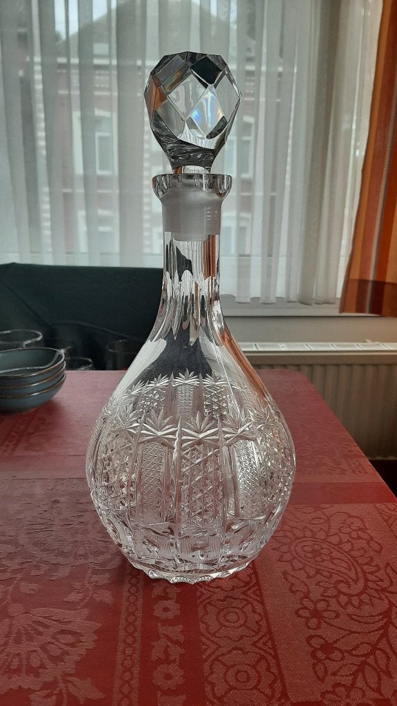Carafe à whisky en cristal taillé – Hauteur 29 cm, Antiquités & Art, Enlèvement