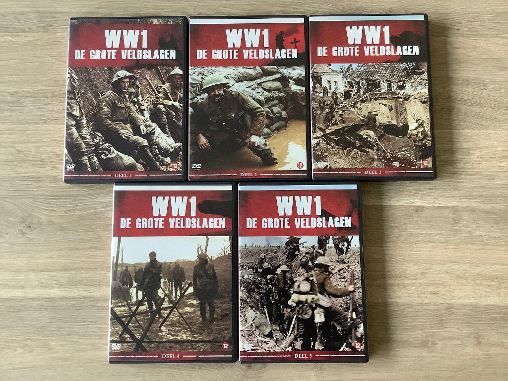 Veldslagen Van De Eerste Wereldoorlog ( 5 DVD ), Cd's en Dvd's, Dvd's | Documentaire en Educatief, Vanaf 16 jaar, Oorlog of Misdaad