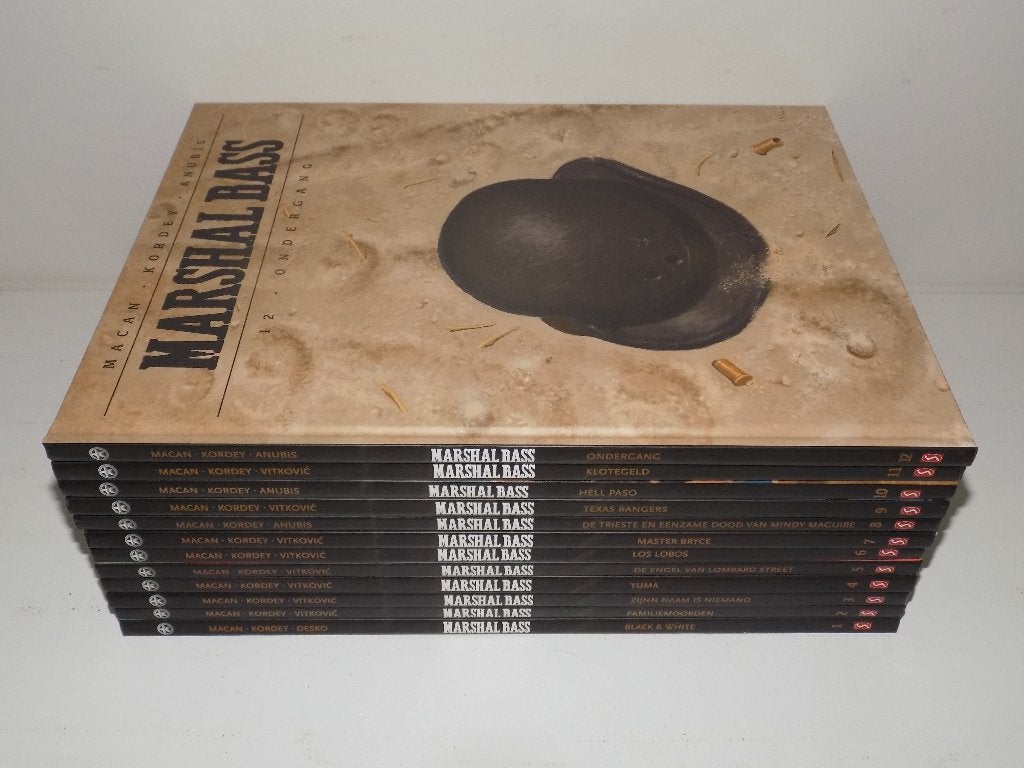 Marshal Bass ~ Complete serie hardcovers 1 t/m 12, Boeken, Stripverhalen, Complete serie of reeks, Verzenden, Zo goed als nieuw