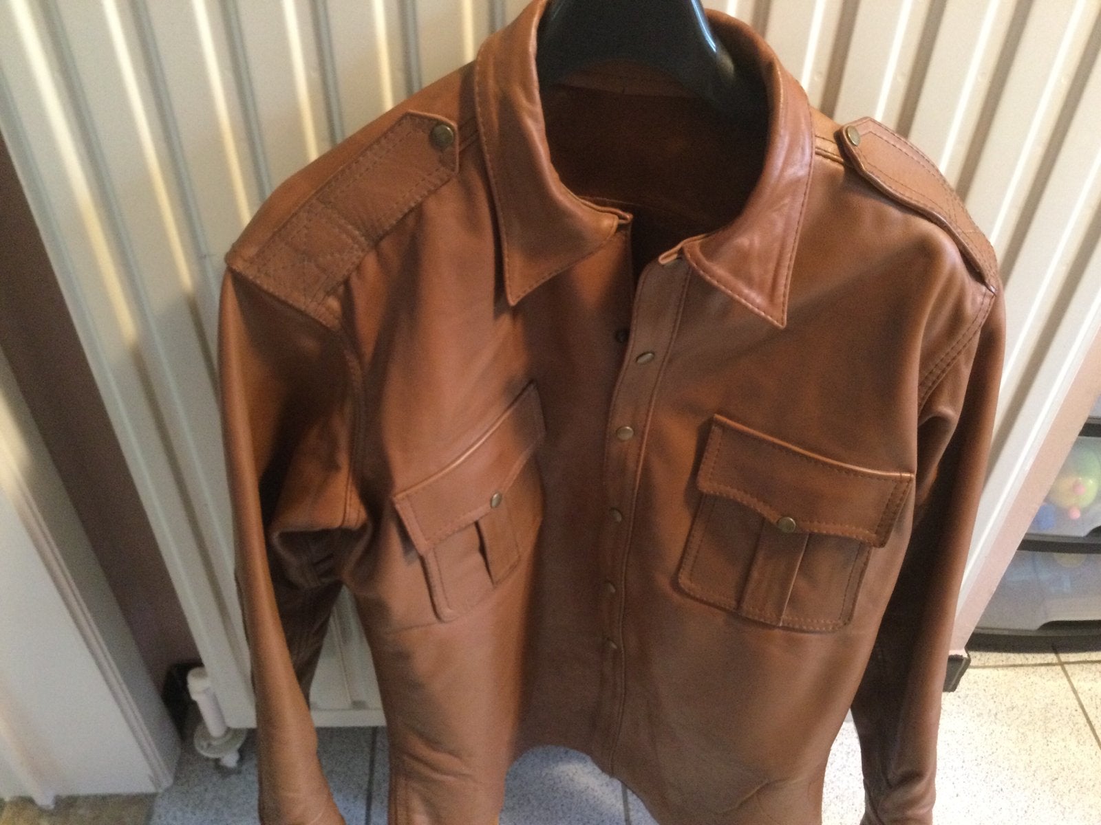 Leder jacket VK79 Berlin Germany, Maat 52/54 (L), Ophalen of Verzenden, Zo goed als nieuw, VK79 Berlin Germany